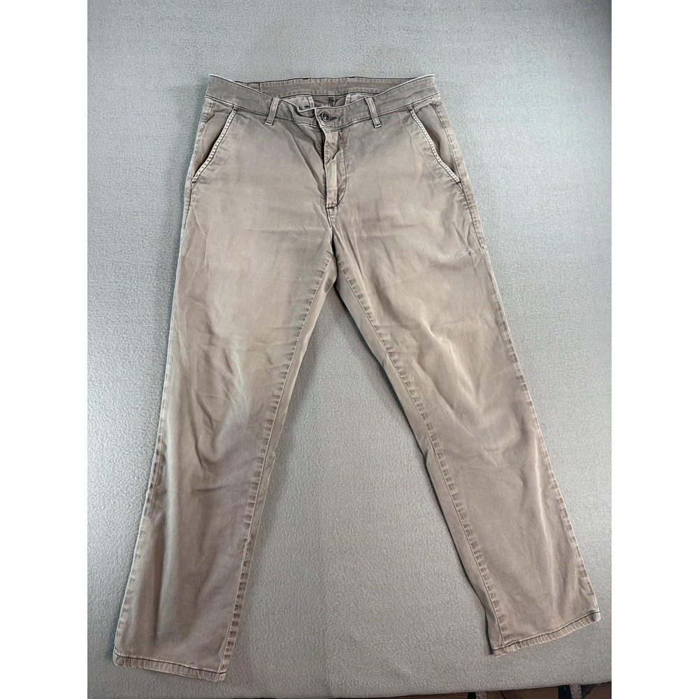 AG Adriano Goldschmied Pants Mens 32x32 Beige Slim Fit Lux Khaki Chino Casual